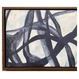 Set of 5 Framed Abstract Canvas Art Prints
