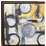 Set of 5 Framed Abstract Canvas Art Prints