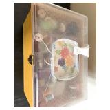 Sewing Supplies Lot with Storage Case, Thread, Ribbons, and Accessories