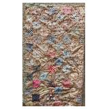 Vintage Wire Laundry Basket, Patchwork Quilt, and National Washboard Co. Ironing Table