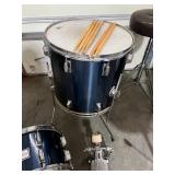 Rogers R360 5-Piece Drum Set with Cymbals, Hardware, and Throne