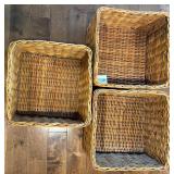 Set of 3 Pottery Barn Kids Sabrina Extra Large Wicker Baskets