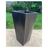 Pair of Tusco Cosmo 26 Inch Tall Black Planters