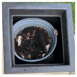 Pair of Tusco Cosmo 26 Inch Tall Black Planters