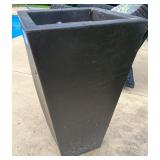 Pair of Tusco Cosmo 26 Inch Tall Black Planters
