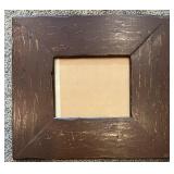 Set of 3 Rustic Square Wooden Picture Frames