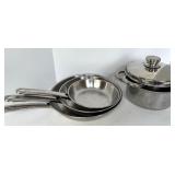 Saveur International Stainless Steel Cookware Set with Fry Pans and Pots - See all photos