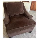 Sofa Trend Brown Upholstered Armchair with Cushion