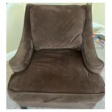 Sofa Trend Brown Upholstered Armchair with Cushion