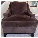 Sofa Trend Brown Upholstered Armchair with Cushion