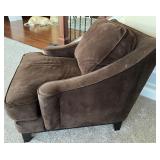 Sofa Trend Brown Upholstered Armchair with Cushion