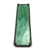 RARE Antique Tiffany Studios (New York, NY) "Pine Needle" Bronze and Slag Glass Pen Tray (Stamped 1004) RARE Antique Tiffany Studios (New York, NY) "Pine Needle" Bronze and Slag Glass Pen Tray (Stamped 1004)