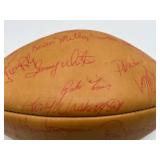 Vintage Minnesota Vikings Team Autographed Football - Fran Tarkenton, Ron Yary, Mick Tingelhoff, Tommy Kramer, Sammy White, James White and More! Vintage Minnesota Vikings Team Autographed Football - Fran Tarkenton, Ron Yary, Mick Tingelhoff, Tommy Kramer, Sammy White, James White and More!
