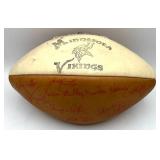 Vintage Minnesota Vikings Team Autographed Football - Fran Tarkenton, Ron Yary, Mick Tingelhoff, Tommy Kramer, Sammy White, James White and More! Vintage Minnesota Vikings Team Autographed Football - Fran Tarkenton, Ron Yary, Mick Tingelhoff, Tommy Kramer, Sammy White, James White and More!