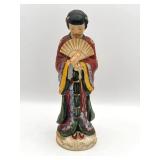 Vintage 10.5" Ceramic Asian Lady Figurine (Made in Japan) Vintage 10.5" Ceramic Asian Lady Figurine (Made in Japan)