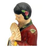 Vintage 10.5" Ceramic Asian Lady Figurine (Made in Japan) Vintage 10.5" Ceramic Asian Lady Figurine (Made in Japan)