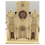 1940 Raylite Electric Corp. Lighted Musical Christmas Church 1940 Raylite Electric Corp. Lighted Musical Christmas Church