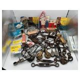 Assorted Hardware & 1970s WC Fields Battery Tester (Untested) Assorted Hardware & 1970s WC Fields Battery Tester (Untested)