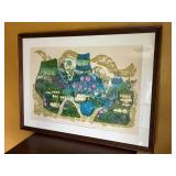 RARE Vintage Original Signed and Numbered DAVID WEIDMAN "Pacifica" Silkscreen Print (Ed. 250) (32.25" x 44.25" Frame) RARE Vintage Original Signed and Numbered DAVID WEIDMAN "Pacifica" Silkscreen Print (Ed. 250) (32.25" x 44.25" Frame)