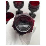 Nice Vintage AVON Ruby Red Cape Cod Collection 4.5" Wine Glasses Nice Vintage AVON Ruby Red Cape Cod Collection 4.5" Wine Glasses