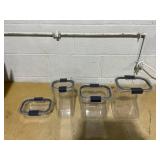 8PCS Rubbermaid Brilliance Pantry Food Storage Container Set 8PCS Rubbermaid Brilliance Pantry Food Storage Container Set
