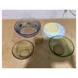 6PCS Pyrex Colors Sculpted, Tinted Dreams Mixing Bowl Set 6PCS Pyrex Colors Sculpted, Tinted Dreams Mixing Bowl Set