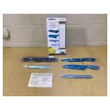 10PCS Cuisinart Ceramic Coated Oceanware Knife Set 10PCS Cuisinart Ceramic Coated Oceanware Knife Set