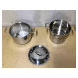 3PCS All-Clad 6QT Specialty Stainless Steel Stockpot, Multi-Pot with Strainer 3PCS All-Clad 6QT Specialty Stainless Steel Stockpot, Multi-Pot with Strainer