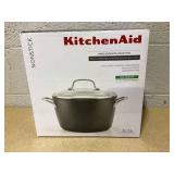 KitchenAid Hard-Anodized Induction 8-qt. Stockpot with Lid KitchenAid Hard-Anodized Induction 8-qt. Stockpot with Lid