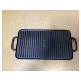 GreenPan x Bobby Flay Cast Iron Pre-Seasoned 16.5 x 9.5” Reversible Double Burner Griddle GreenPan x Bobby Flay Cast Iron Pre-Seasoned 16.5 x 9.5” Reversible Double Burner Griddle