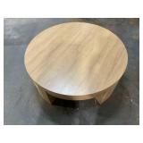 Beautiful Mod Round 40 Inch Coffee Table by Drew Barrymore Beautiful Mod Round 40 Inch Coffee Table by Drew Barrymore
