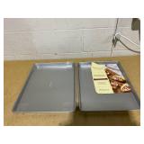 LOT OF 2 Anolon Aluminized Steel Half Sheet Pan Set LOT OF 2 Anolon Aluminized Steel Half Sheet Pan Set