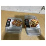 2PCS OXO Good Grips Glass Baking Dishes with Lids- 2QT & 3QT 2PCS OXO Good Grips Glass Baking Dishes with Lids- 2QT & 3QT