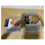 2PCS OXO Good Grips Glass Baking Dishes with Lids- 2QT & 3QT 2PCS OXO Good Grips Glass Baking Dishes with Lids- 2QT & 3QT
