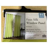 LOT OF 2 Kate Aurora Artisan Lightweight Transparent Faux Silk Sheer Grommet Single Curtain Panel LOT OF 2 Kate Aurora Artisan Lightweight Transparent Faux Silk Sheer Grommet Single Curtain Panel