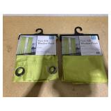 LOT OF 2 Kate Aurora Artisan Lightweight Transparent Faux Silk Sheer Grommet Single Curtain Panel LOT OF 2 Kate Aurora Artisan Lightweight Transparent Faux Silk Sheer Grommet Single Curtain Panel