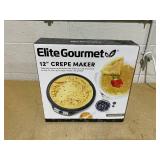 Elite Cuisine 12" Crepe Maker and Griddle Ecp-126 Elite Cuisine 12" Crepe Maker and Griddle Ecp-126