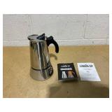 THE LONDON SIP 10 Cup Stainless Steel Espresso Maker THE LONDON SIP 10 Cup Stainless Steel Espresso Maker
