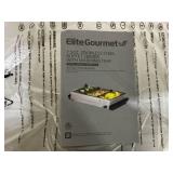Elite Gourmet 7.5 Quart Triple Buffet Server Food Warmer Temperature Control Elite Gourmet 7.5 Quart Triple Buffet Server Food Warmer Temperature Control