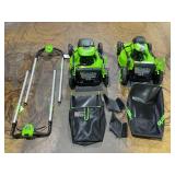 LOT OF 2 Greenworks 60v 21 Inch Lawn Mowers LOT OF 2 Greenworks 60v 21 Inch Lawn Mowers