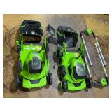 LOT OF 2 Greenworks 60v 21 Inch Lawn Mowers LOT OF 2 Greenworks 60v 21 Inch Lawn Mowers