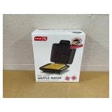 DASH No-Drip Waffle Maker - Four Waffle Molds, Nonstick Waffle Iron with Quick Heat-Up, Nonstick Surface DASH No-Drip Waffle Maker - Four Waffle Molds, Nonstick Waffle Iron with Quick Heat-Up, Nonstick Surface