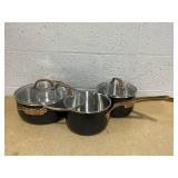 Viking 3-Ply Stainless Steel Induction-Safe Cookware Set (ONLY 3 PIECES) Viking 3-Ply Stainless Steel Induction-Safe Cookware Set (ONLY 3 PIECES)