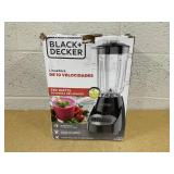 BLACK+DECKER PowerCrush Countertop Blender, 6-Cup Glass Jar, For Smoothies and More, Stainless Steel Blade, 4 Speed Settings to Puree BLACK+DECKER PowerCrush Countertop Blender, 6-Cup Glass Jar, For Smoothies and More, Stainless Steel Blade, 4 Speed Settings to Puree