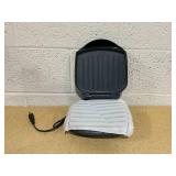 George Foreman 2-Serving Classic Plate Electric Indoor Grill and Panini Press, Black, Small Compact Size George Foreman 2-Serving Classic Plate Electric Indoor Grill and Panini Press, Black, Small Compact Size