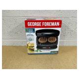 George Foreman 2-Serving Classic Plate Electric Indoor Grill and Panini Press, Black, Small Compact Size George Foreman 2-Serving Classic Plate Electric Indoor Grill and Panini Press, Black, Small Compact Size
