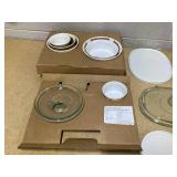 16PCS CorningWare French White Round and Oval Set 16PCS CorningWare French White Round and Oval Set