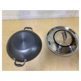 Anolon Advanced Home Hard-Anodized 14 Inch Nonstick Wok with Side Handles Anolon Advanced Home Hard-Anodized 14 Inch Nonstick Wok with Side Handles