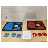 LED Cornhole Board Set - Light Up Bean Bag Toss with 6 Bags LED Cornhole Board Set - Light Up Bean Bag Toss with 6 Bags