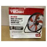 Hyper Tough New 20 inch High Velocity Sealed Motor Drum Fan with Wall Mount Hyper Tough New 20 inch High Velocity Sealed Motor Drum Fan with Wall Mount